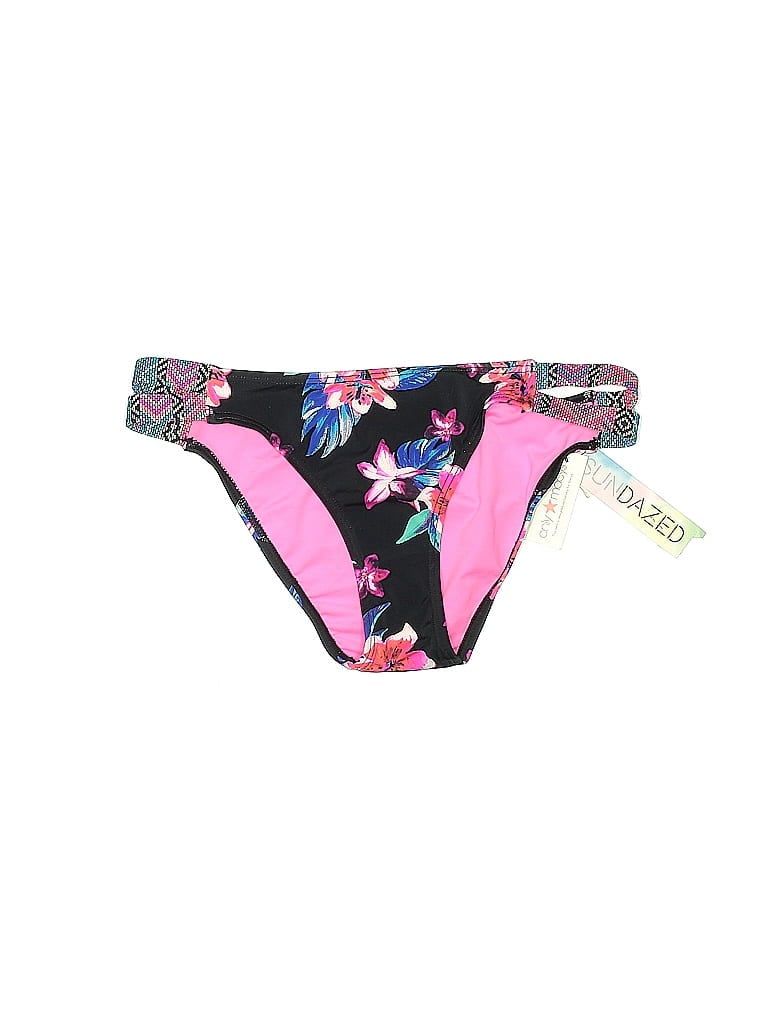 Sunny Daze Floral Motif Floral Pink Swimsuit Bottoms Size M - photo 1