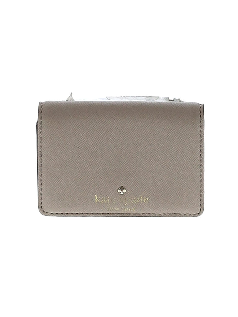 Kate Spade New York 100% Leather Gray Leather Card Holder One Size - photo 1