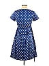Seraphine Jacquard Stars Polka Dots Blue Casual Dress Size 2 (Maternity) - photo 2