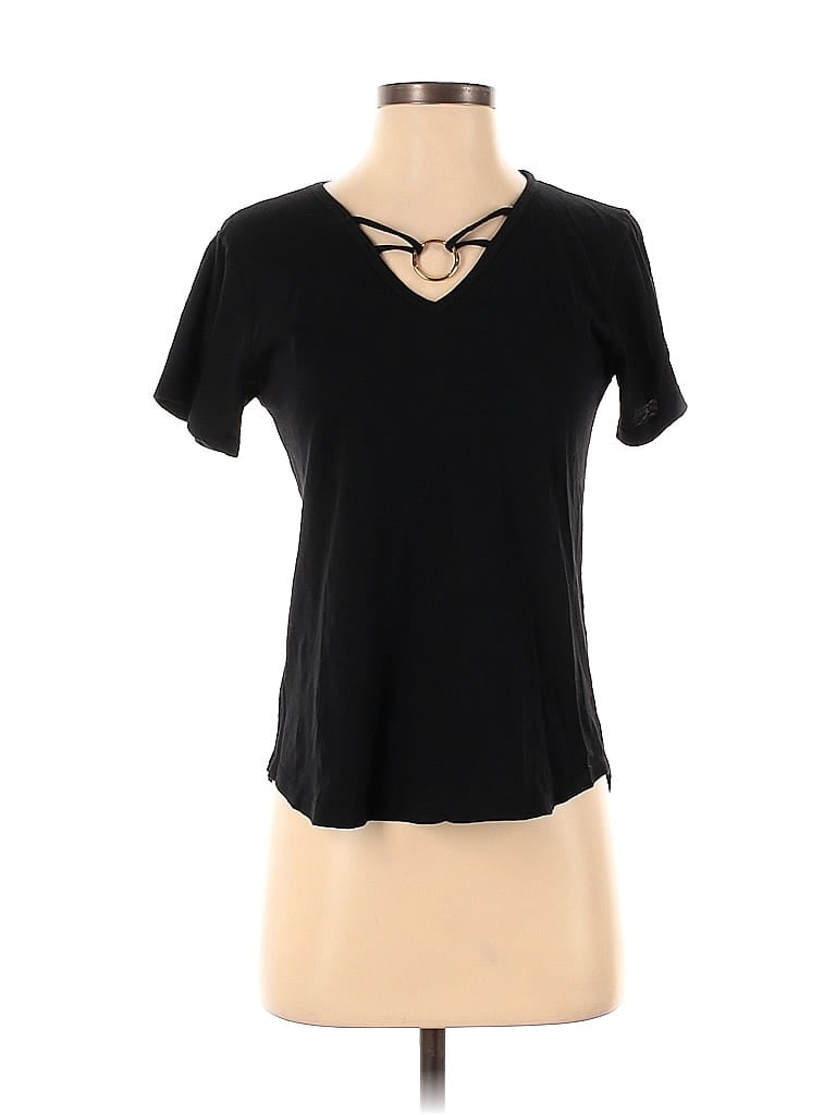 LNA 100% Cotton Black Short Sleeve T-Shirt Size XS - photo 1