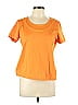 Escada 100% Baumwolle Orange Short Sleeve Top Size EU 42 / US 12 - photo 1