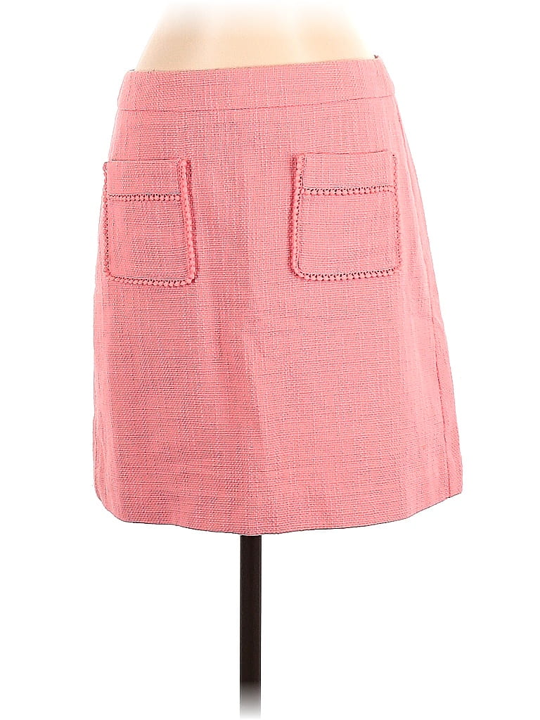 Ann Taylor LOFT 100% Polyester Marled Pink Casual Skirt Size 4 (Petite) - photo 1