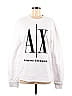Armani Exchange 100% Cotton White Sweatshirt Size M - photo 1