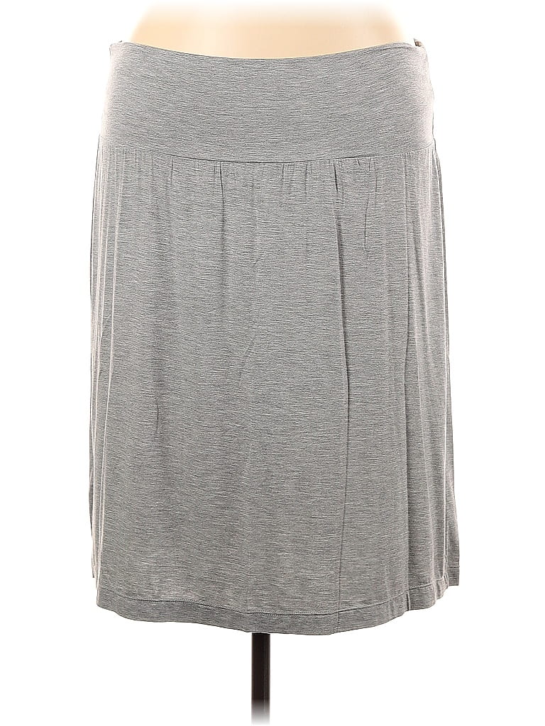 Gap Outlet Marled Solid Gray Casual Skirt Size XL - photo 1