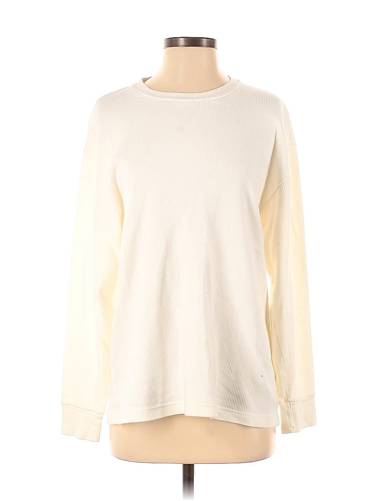 Abercrombie & Fitch 100% Cotton Ivory Pullover Sweater Size S - photo 1