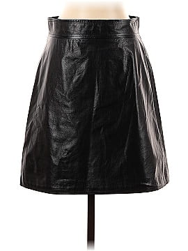 Theory Faux Leather Skirt (view 1)