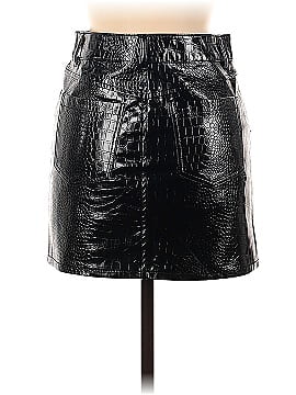 Three Brome Faux Leather Skirt (view 2)