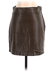 Mng Faux Leather Skirt