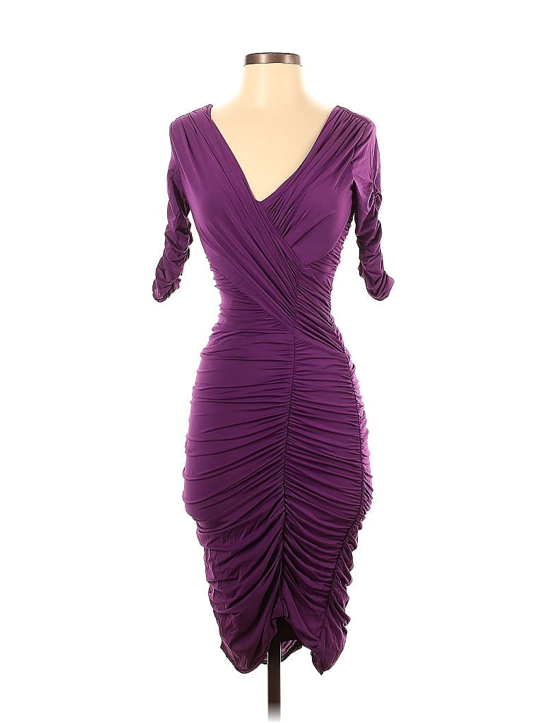 BCBGMAXAZRIA Purple Cocktail Dress Size XS - photo 1
