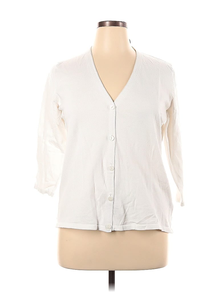 Oxford White Cardigan Size XL - photo 1