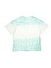 Zara 100% Baumwolle Acid Wash Print Ombre Tie-dye Green Short Sleeve T-Shirt Size 10 - photo 2
