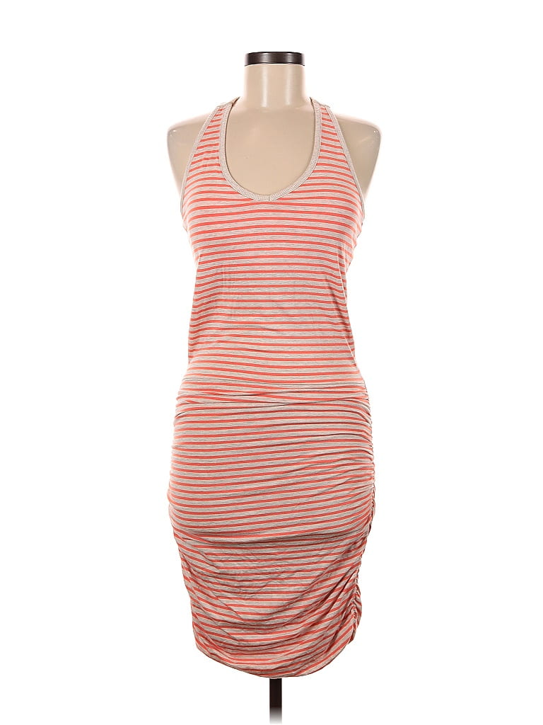 Athleta Stripes Orange Casual Dress Size XS - photo 1