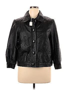 clothes Faux Leather Jacket (view 1)