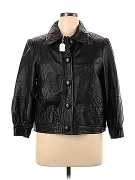clothes Faux Leather Jacket (view 2)