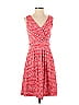 Lands' End Hearts Polka Dots Red Casual Dress Size S - photo 1