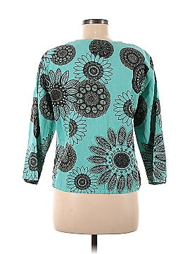 Hot Cotton 3/4 Sleeve Blouse (view 2)