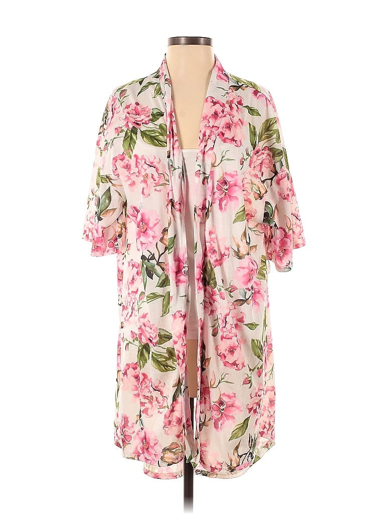 Show Me Your Mumu 100% Polyester Pink Kimono Size 0 - photo 1