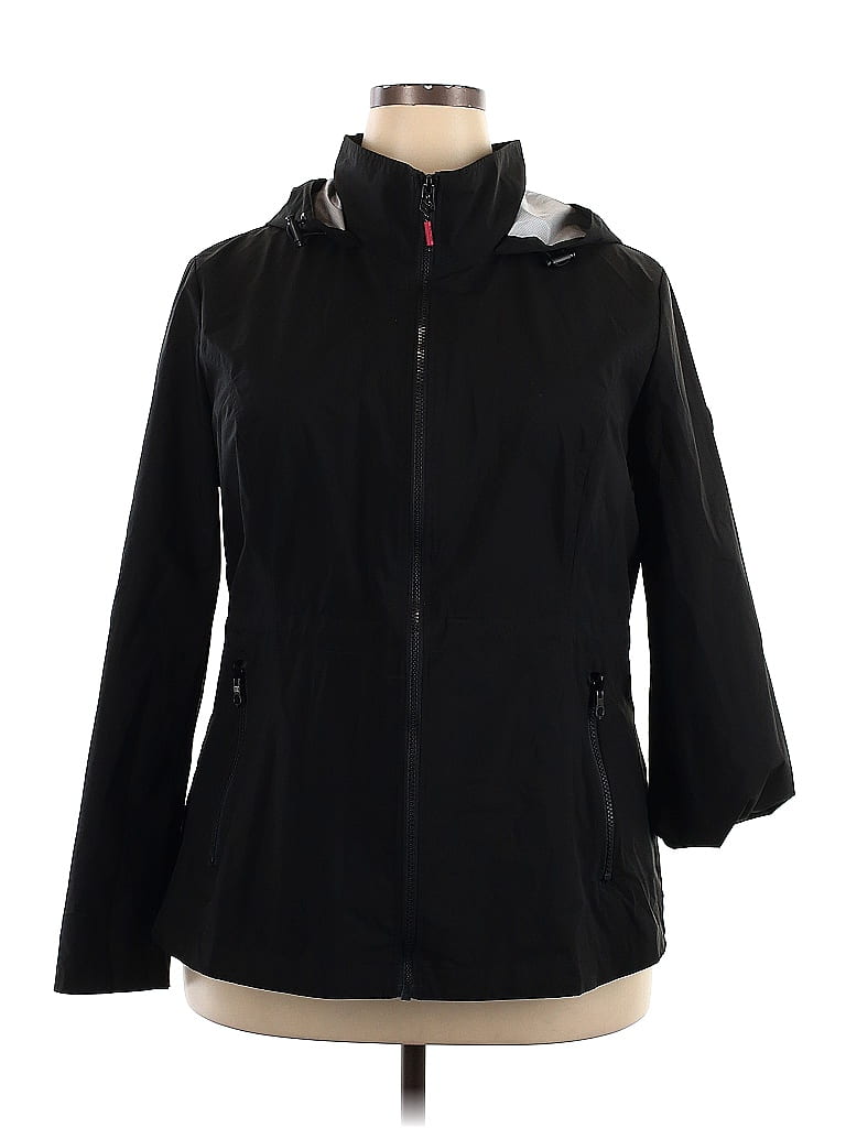 Nautica 100% Polyester Black Track Jacket Size XXL - photo 1
