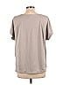 Purejill Solid Gray Short Sleeve T-Shirt Size L - photo 2
