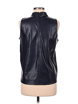 Ann Taylor Faux Leather Top (view 2)