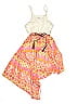 Bloome de Jeune Fille 100% Polyester Acid Wash Print Paisley Batik Tie-dye Orange Dress Size 8 - photo 1