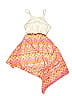 Bloome de Jeune Fille 100% Polyester Acid Wash Print Paisley Batik Tie-dye Orange Dress Size 8 - photo 2