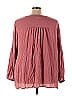 Torrid 100% Rayon Pink Long Sleeve Blouse Size 4X Plus (4) (Plus) - photo 2
