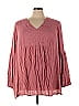 Torrid 100% Rayon Pink Long Sleeve Blouse Size 4X Plus (4) (Plus) - photo 1