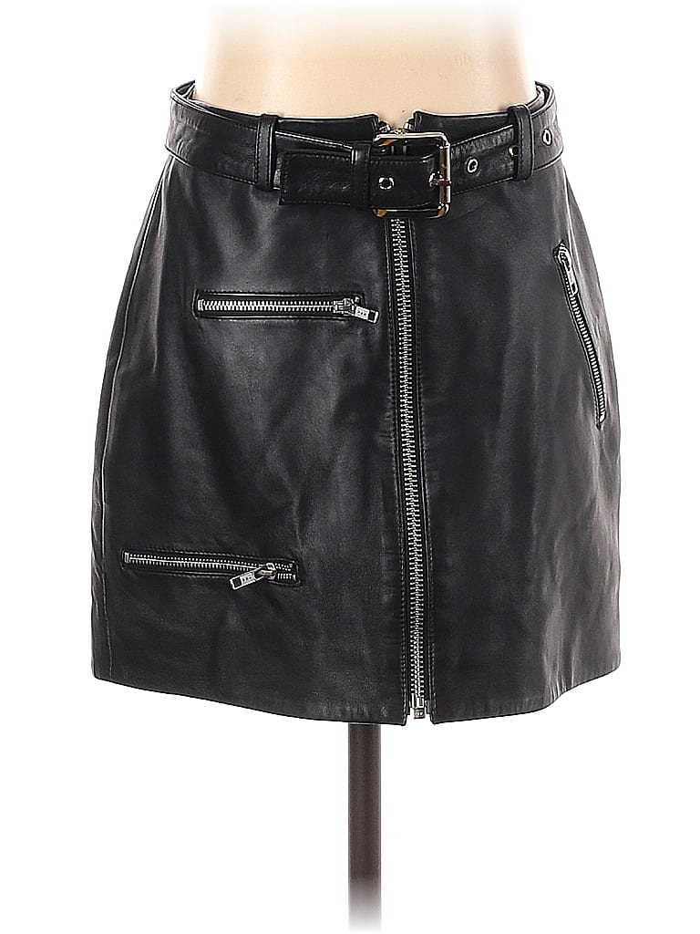 House of Harlow 1960 100% Leather Black Leather Skirt Size XS - photo 1