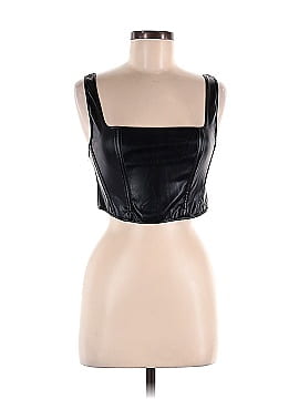 Bear Dance Faux Leather Top (view 1)
