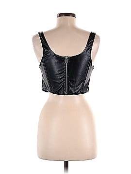 Bear Dance Faux Leather Top (view 2)