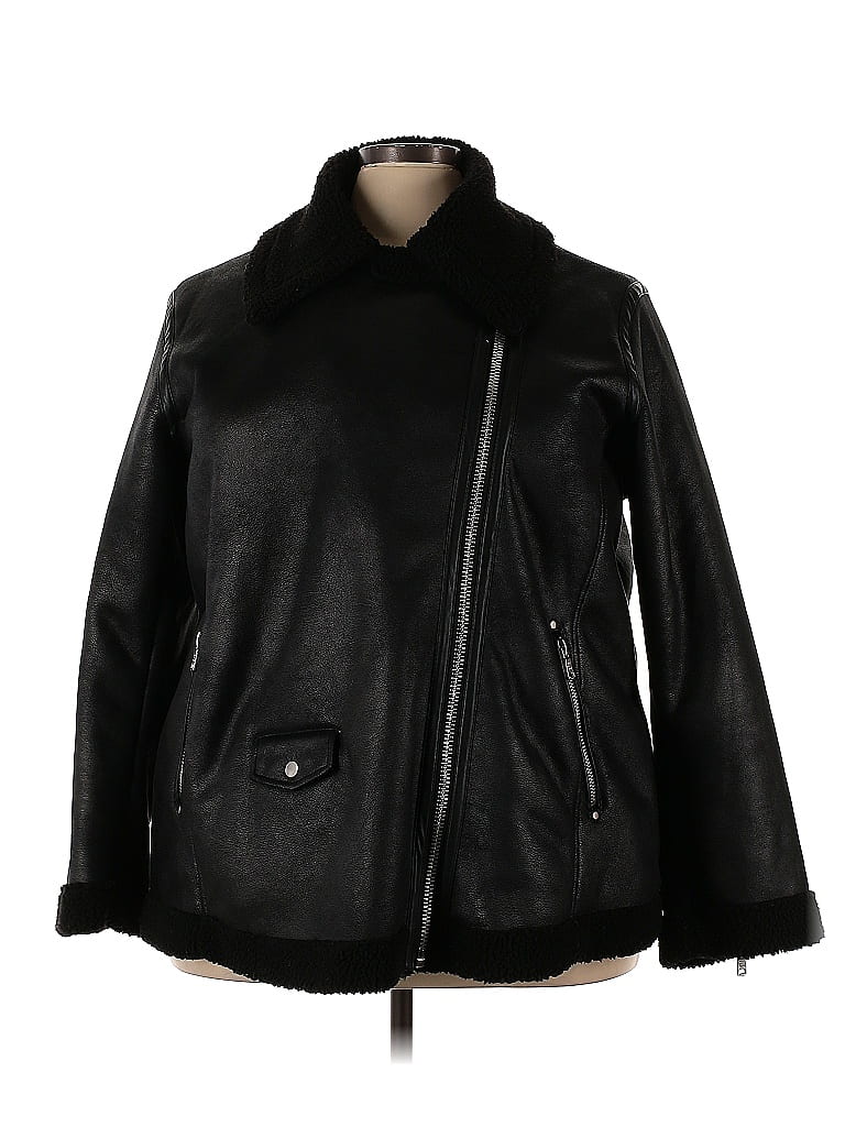 Avec Les Filles 100% Polyester Black Jacket Size 3X (Plus) - photo 1
