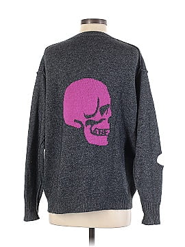 Skull Cashmere Wool Pullover Sweater (view 2)