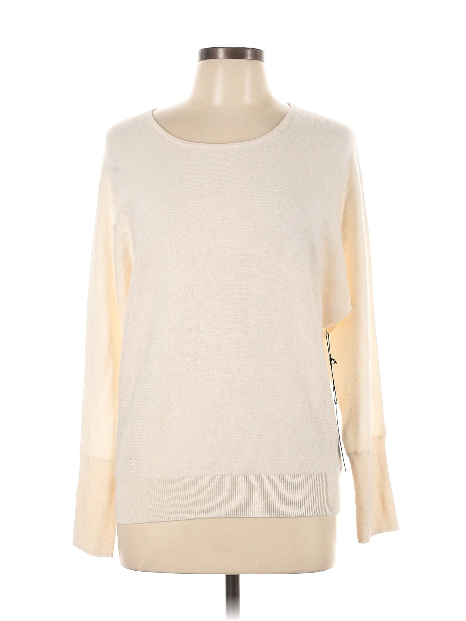 Tahari 100% Cashmere Ivory Cashmere Pullover Sweater Size L - 63% off ...