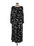Old Navy 100% Viscose Floral Motif Floral Black Casual Dress Size XL (Tall) - photo 2