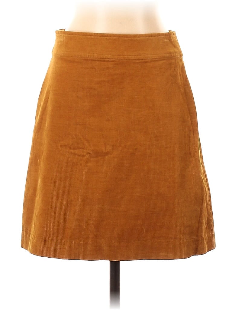 J.Crew Mercantile Solid Tortoise Brown Casual Skirt Size 0 - photo 1
