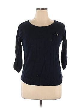 Oxford 3/4 Sleeve Top (view 1)