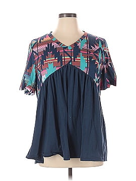 Southern Stitch Short Sleeve Blouse (view 1)