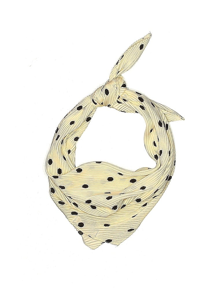 Zara Polka Dots Ivory Scarf One Size - photo 1
