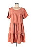 Assorted Brands Checkered-gingham Grid Orange Casual Dress Size M - photo 1
