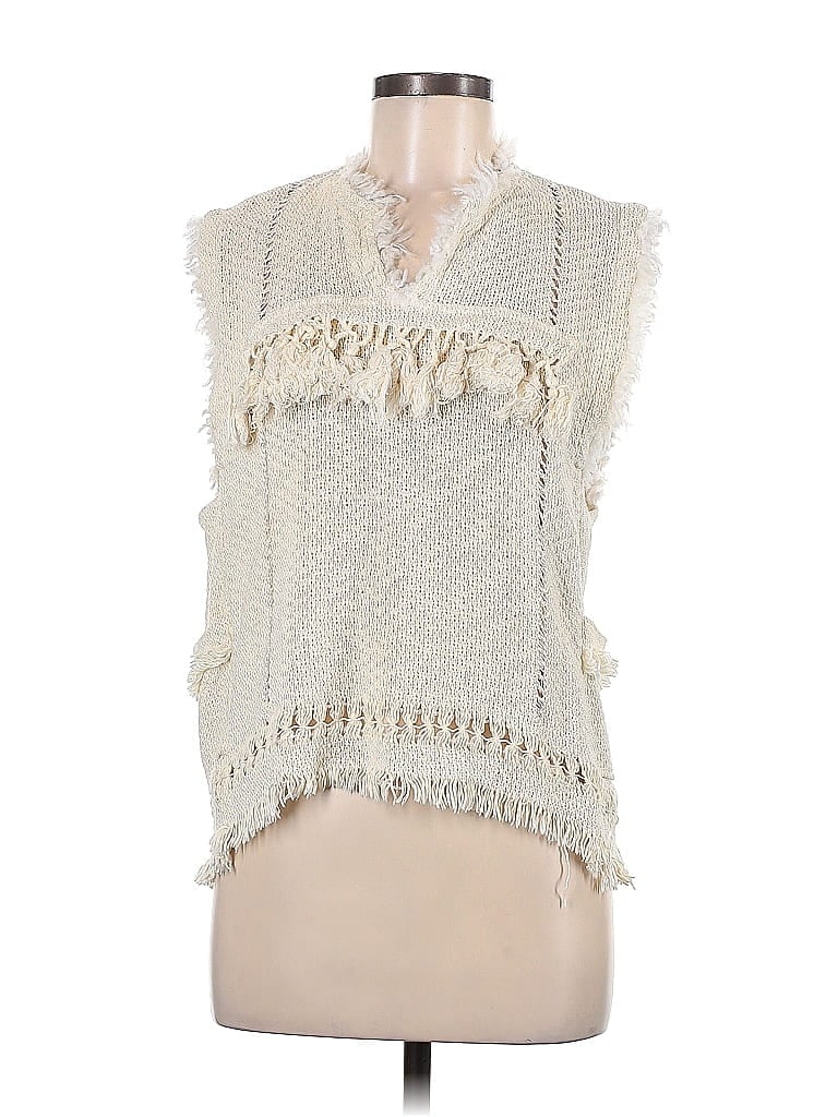 Isabel Marant 100% Cotton Ivory Sweater Vest Size 38 (FR) - photo 1