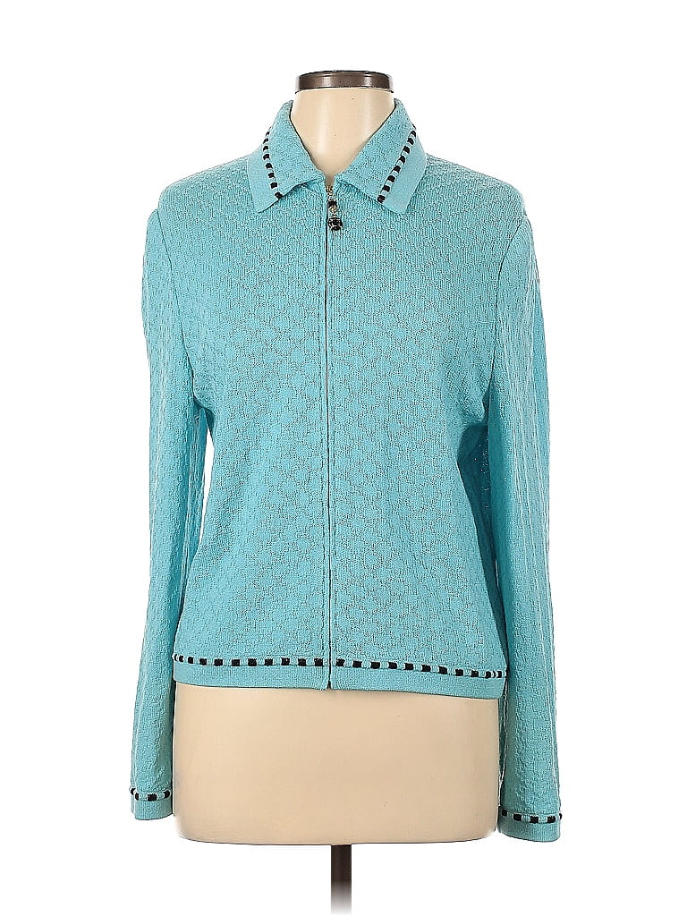 St. John Collection Teal Cardigan Size 12 - photo 1