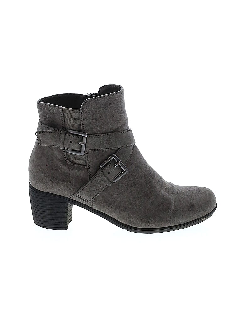 Croft & Barrow Gray Ankle Boots Size 6 - photo 1