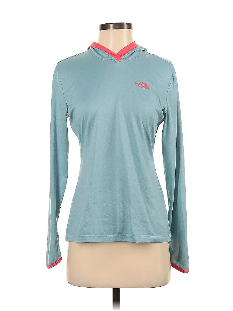 The North Face 100% Polyester Teal Active T-Shirt Size S - photo 1