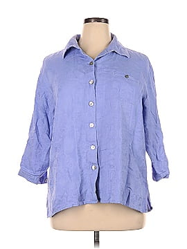 Chico's Design 3/4 Sleeve Button-Down Shirt (view 1)