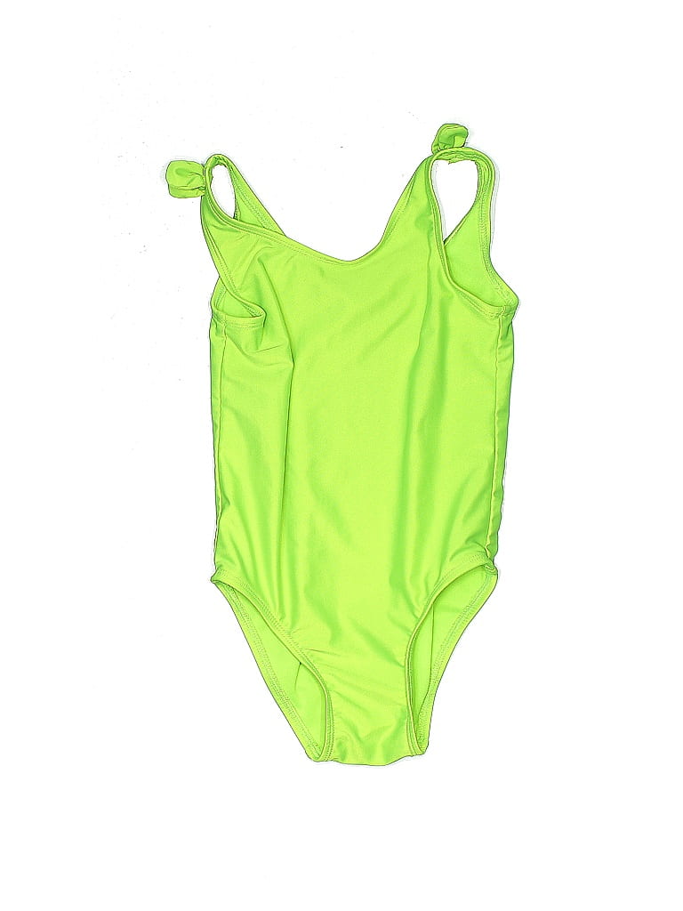 Cat & Jack Solid Stars Green One Piece Swimsuit Size 3T - photo 1