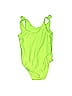 Cat & Jack Solid Stars Green One Piece Swimsuit Size 3T - photo 2