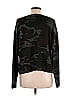 Rails 100% Wool Jacquard Tortoise Snake Print Animal Print Camo Black Wool Pullover Sweater Size M - photo 2
