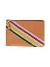Madewell 100% Leather Stripes Tan Leather Clutch One Size - photo 1