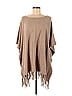Top It Off Tan Poncho One Size - photo 1